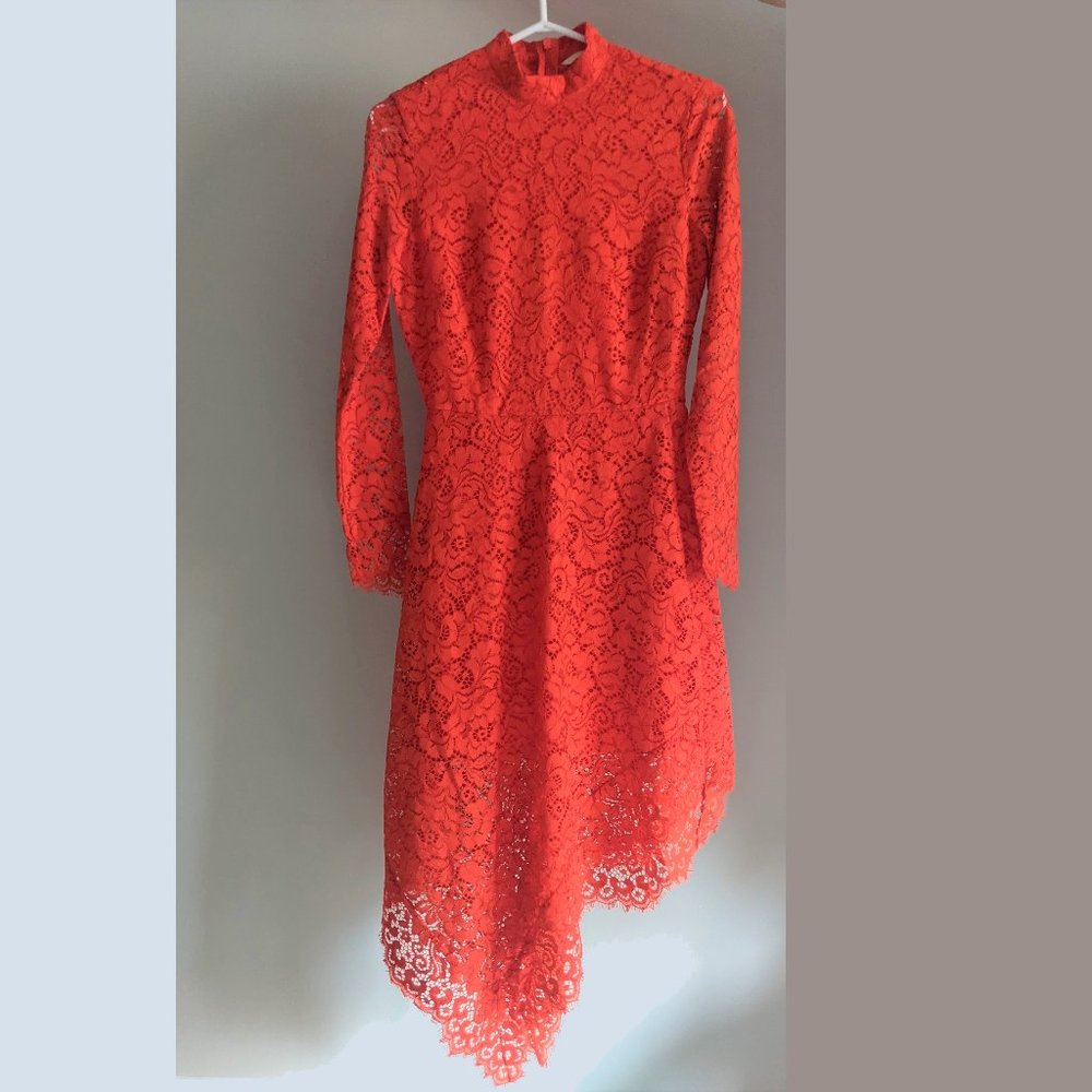 H&M Orange Lace Asymmetrical Dress - Picture 2 of 5